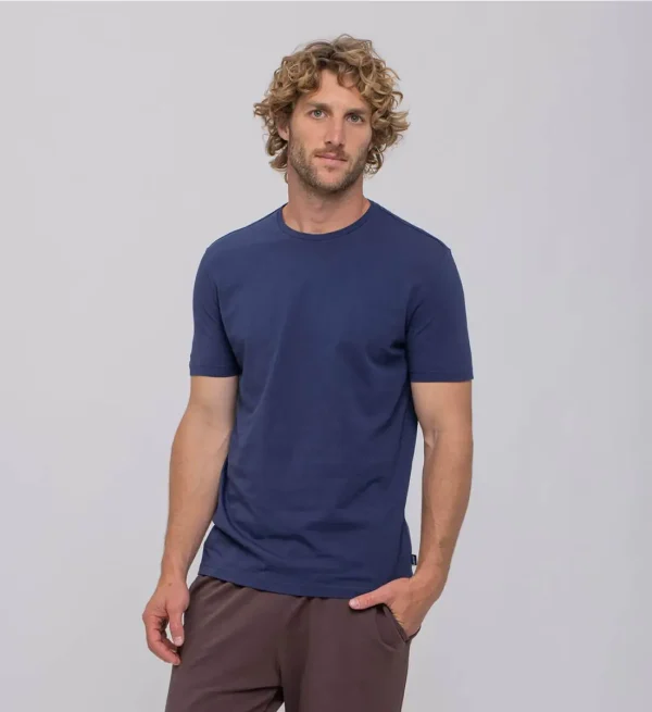 חולצה ממותגות - כחולה