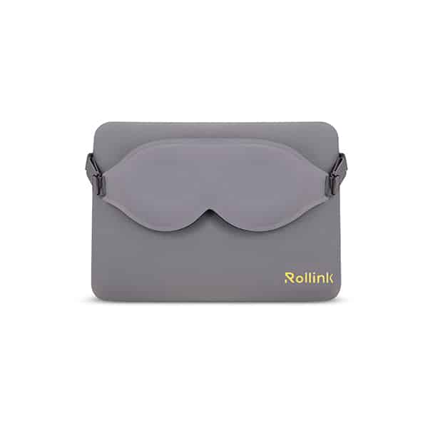 לייף סטייל - כרית לנסיעות ומסכה רוליניק אפור