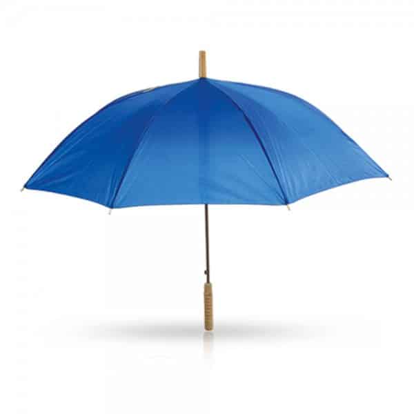 שואו מטריה מוט מתכת וידית כחול