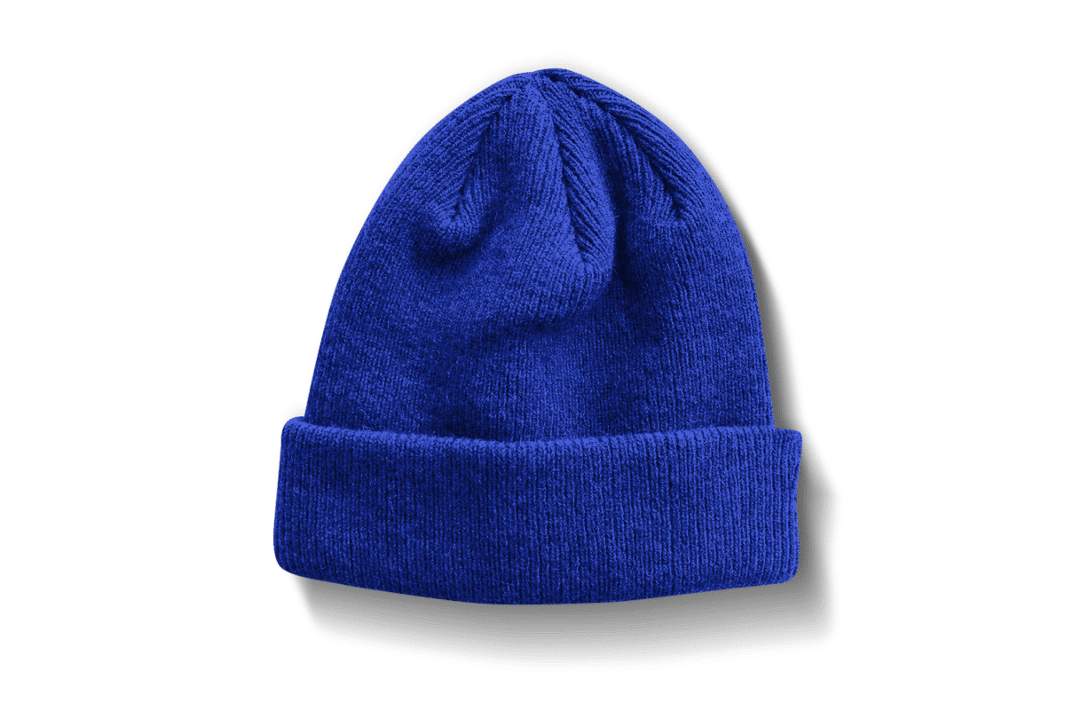 כובע צמר כחול