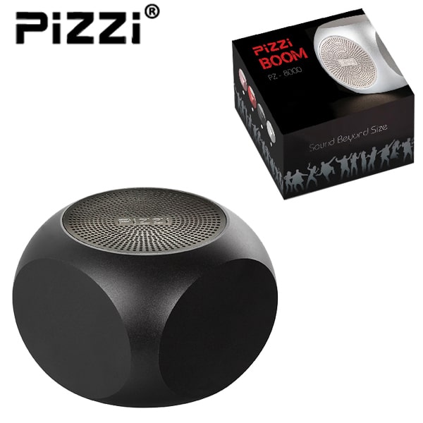 PiZZi Boom רמקול Bluetooth עוצמתי שחור